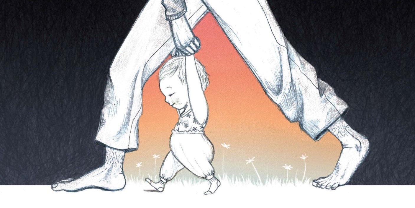 לכסות את הילדים עד שיעבור