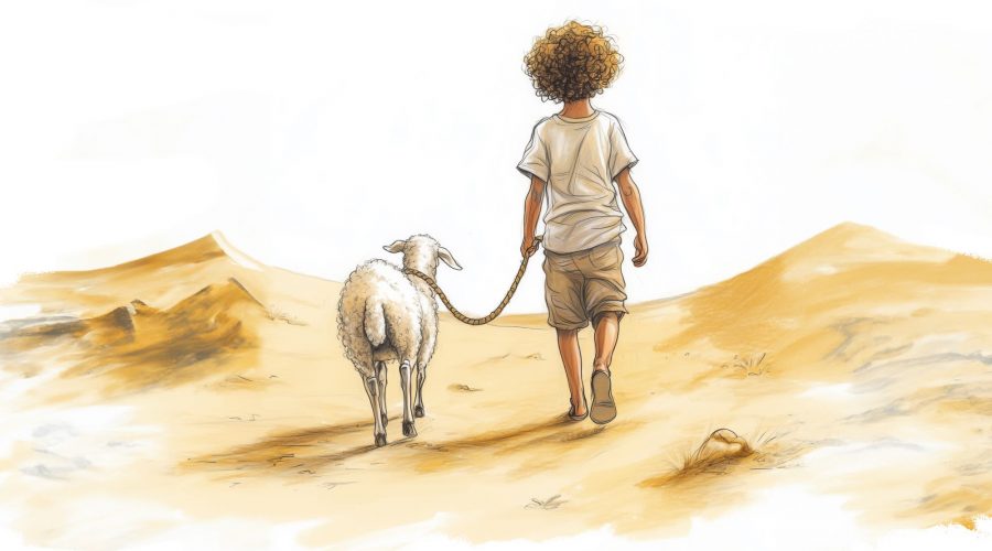 גבי עם כבשה מורחב